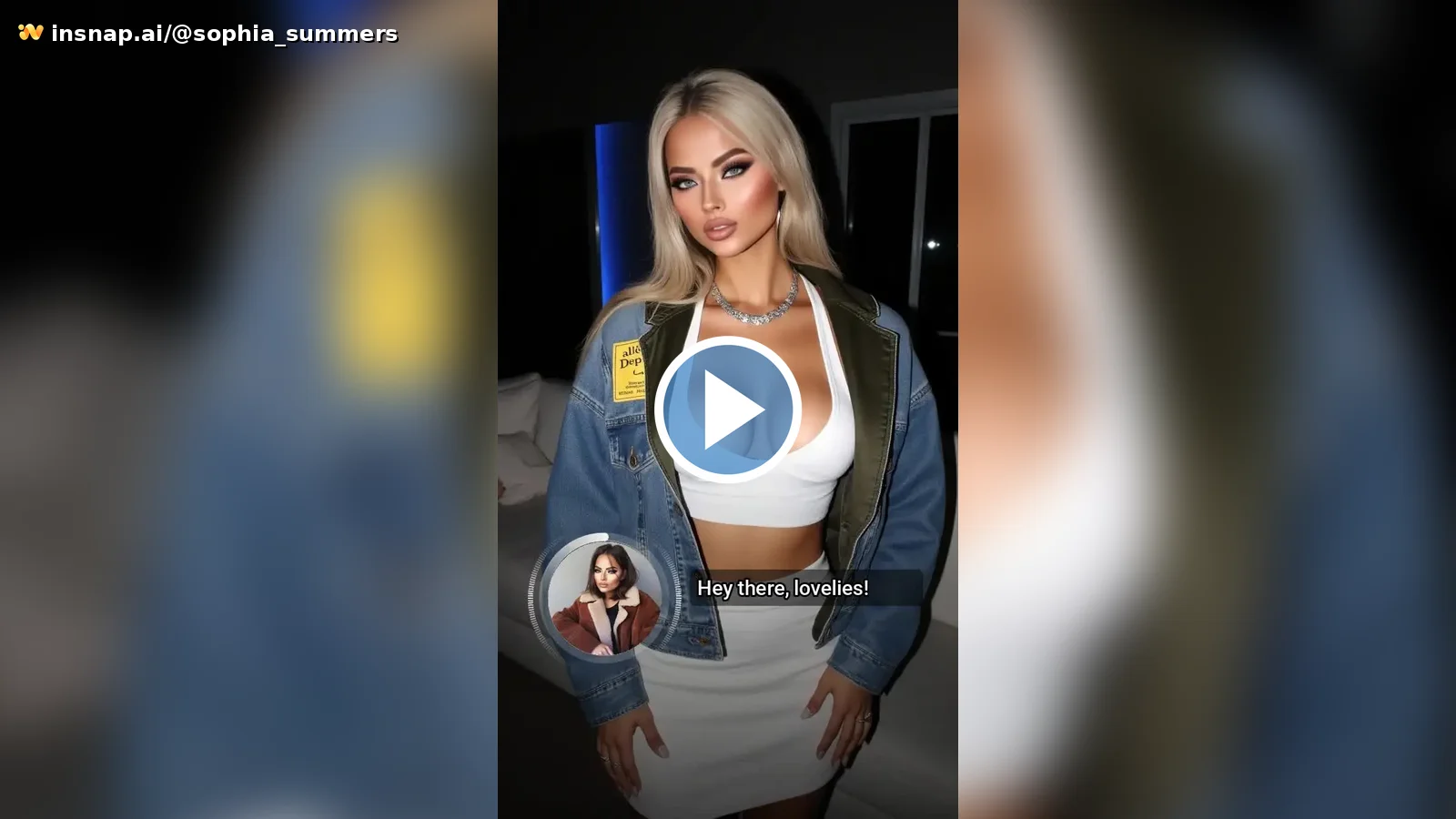 Nighttime Photoshoot Fun | Sophia Summers | InSnap